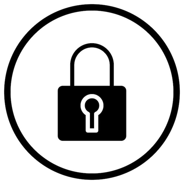 Padlock Vector Icon Design Illustration