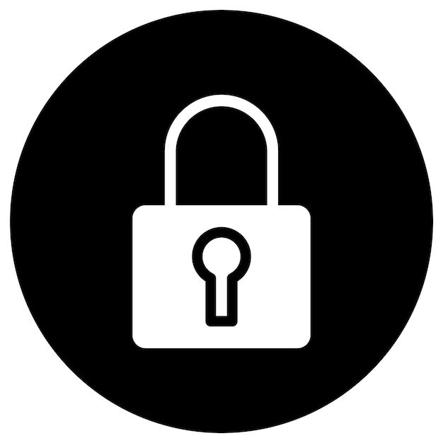 Padlock Vector Icon Design Illustration