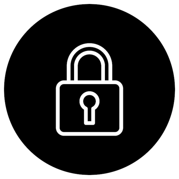 Padlock Vector Icon Design Illustration
