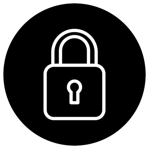 Padlock Vector Icon Design Illustration