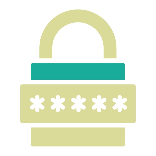 Padlock vector icon illustration of Pirate iconset