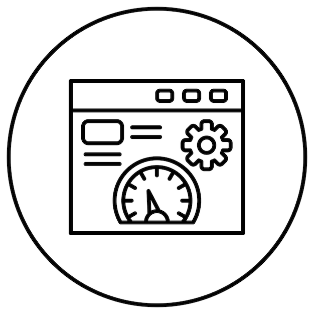 page optimization icon vector image can be used for seo and sem