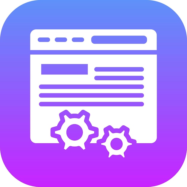 Page Optimization vector icon illustration of Web Marketing iconset