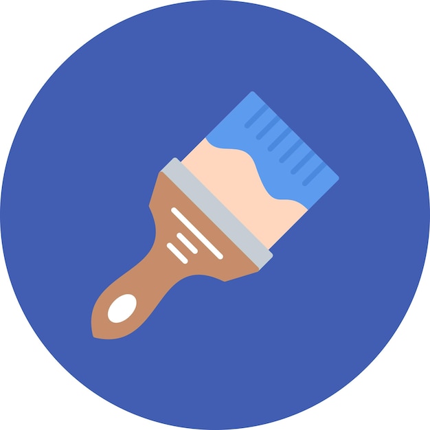 Paint Brush Flat Illustration