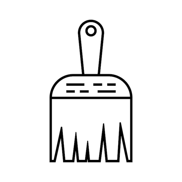 Paint brush illustration icon