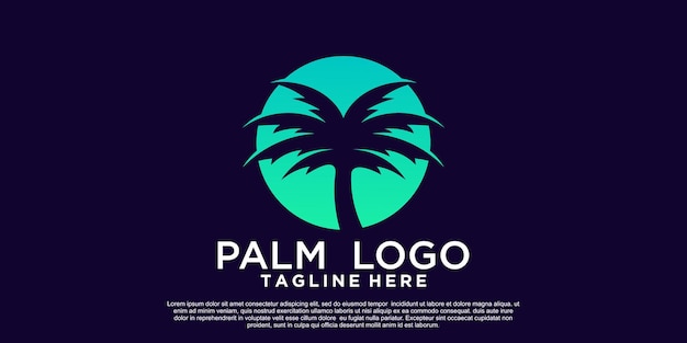 Palm logo design with unique concept Premium Vector Part 9