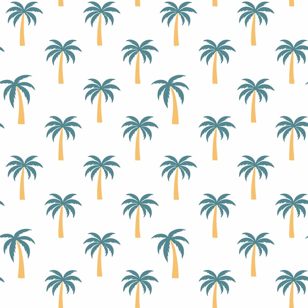 Palm tree pattern vector