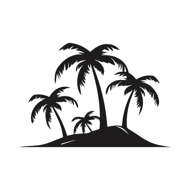 Palm Tree Silhouette vector illustration