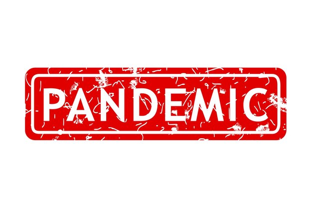 pandemic simple vector rust dirty red simple rectangle vector rubber stamp effect