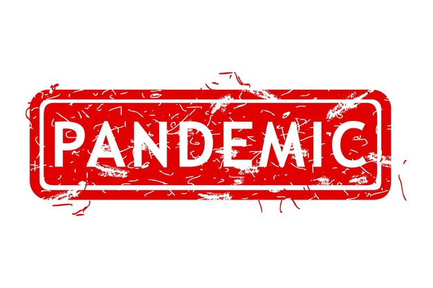 pandemic simple vector rust dirty red simple rectangle vector rubber stamp effect