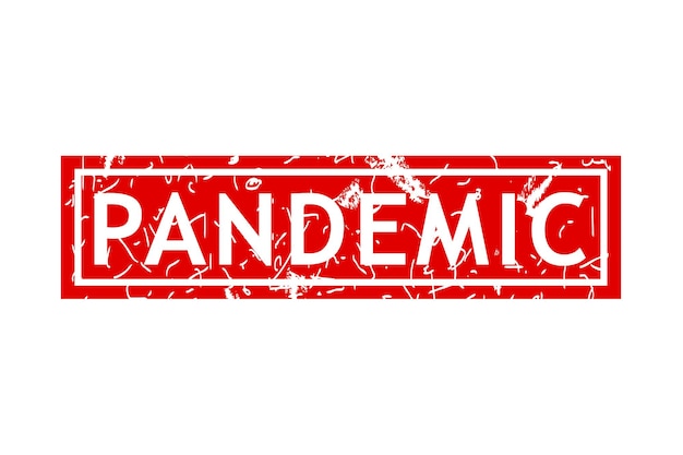 pandemic simple vector rust dirty red simple rectangle vector rubber stamp effect