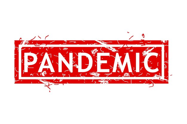 pandemic simple vector rust dirty red simple rectangle vector rubber stamp effect