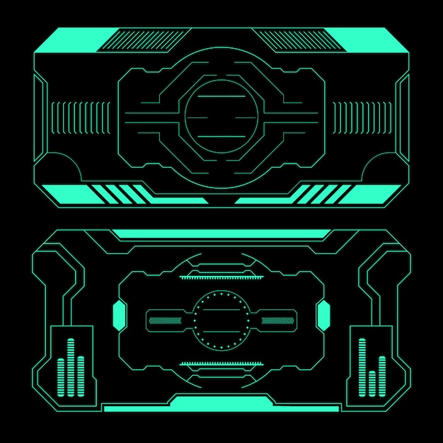 panel view design screen basic elements set