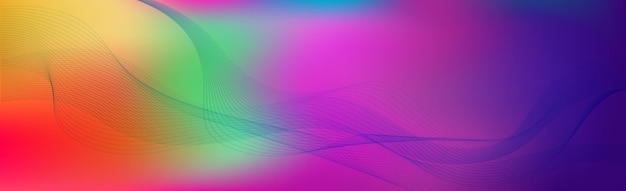 panoramic abstract web background colorful gradient vector
