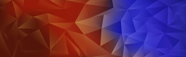 Panoramic abstract web background colorful gradient Vector