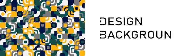 panoramic background abstract shapes bauhaus modern geometric shapes triangles square circles minimal shapes vector