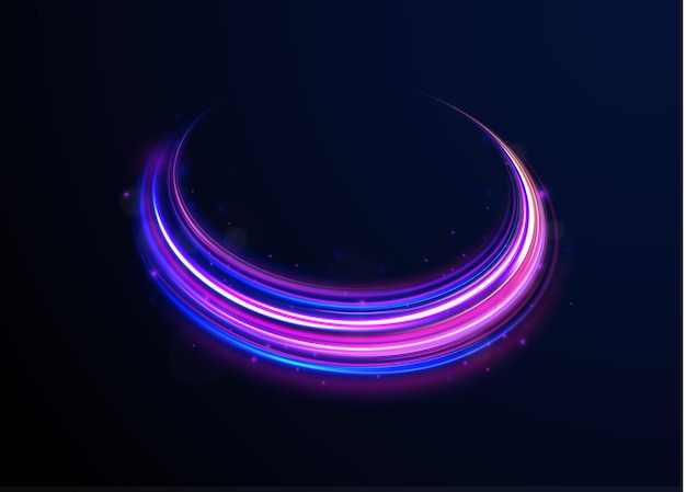 Panoramic high speed technology concept light abstract background Abstract neon background with