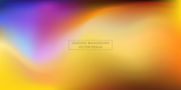 Panoramic web template multicolor gradient background stylish design element Vector