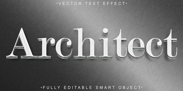 paper architect vector fully editable smart object text effect