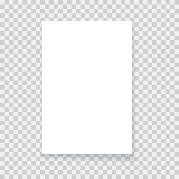 Paper blank mockup