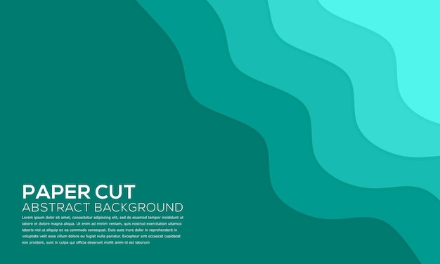 Paper cut background green