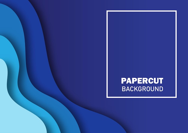 Paper cut style design for branding advertising with abstract background  Vector illustration
