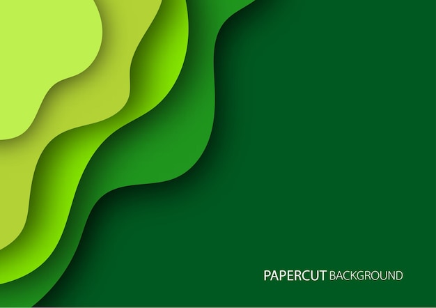 Paper cut style design for branding, advertising with abstract shapes. Modern background for covers, invitations, posters, banners, flyers, placards. Vector illustration.