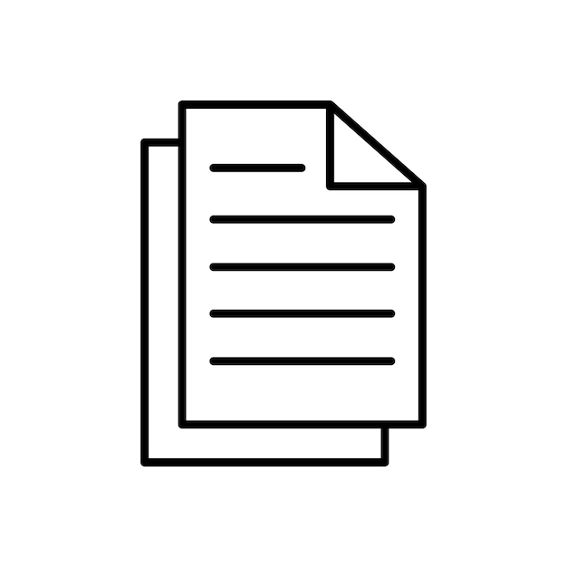 paper icon design vector template simple and modern