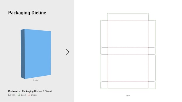 paper packaging Box Dieline