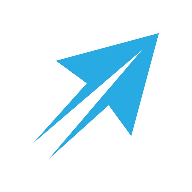 Paper Plane Airplane logo design illustration