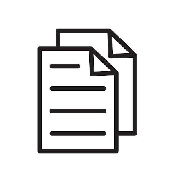 Paper sign symbol vector icon