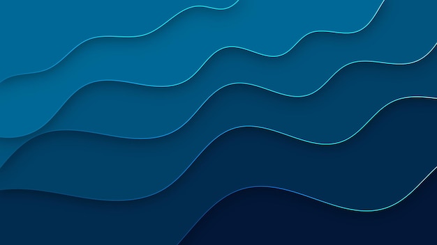 papercut 3d style minimal abstract background dynamic shape wavy gradient wallpaper