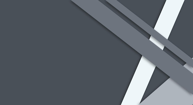 papercut background geometric overlap layers with stripes grey and white color with copy space
