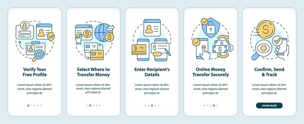 Para transferi işlemleri mobil uygulama ekranına geçiş
