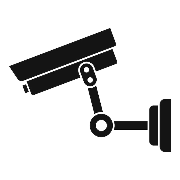 Parking security camera icon Simple illustration of parking security camera vector icon for web design isolated on white background