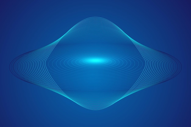 Particle line abstract FLYING saucer Internet future science fiction technology vector graphics