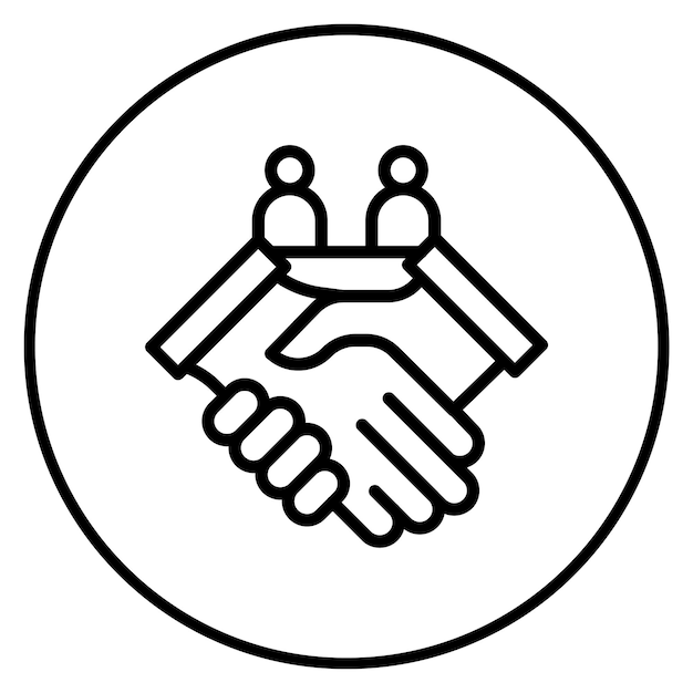 Partner icon vector image Can be used for Social Relationship