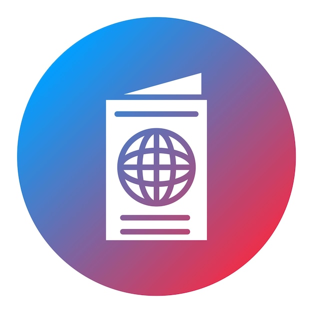 Passport icon vector image Can be used for Adventure