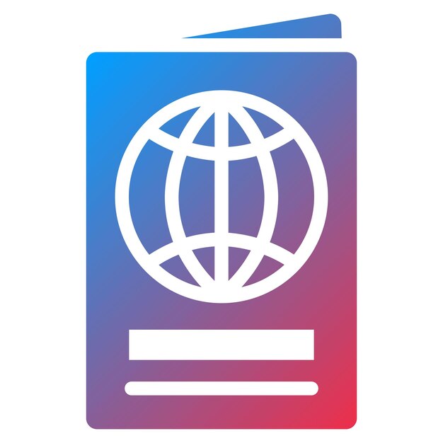 Passport icon vector image Can be used for Airplane
