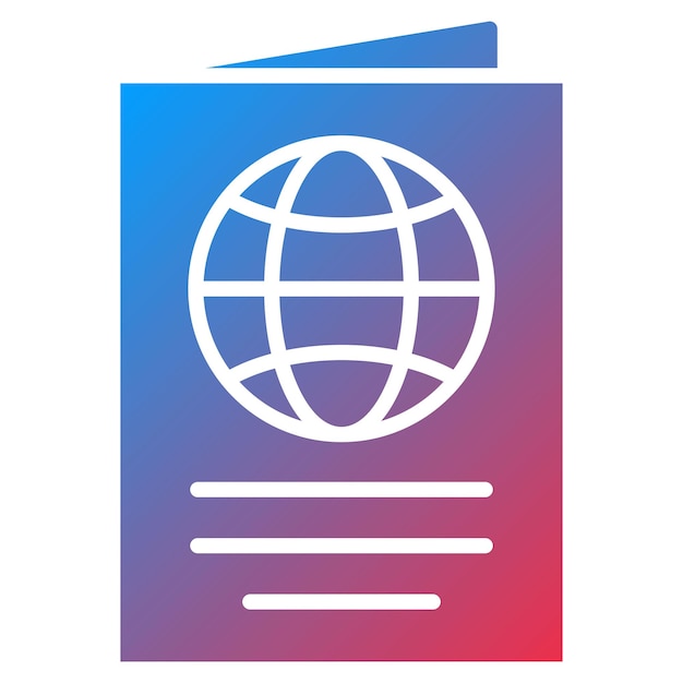 Passport icon vector image Can be used for Vacation and Tourism