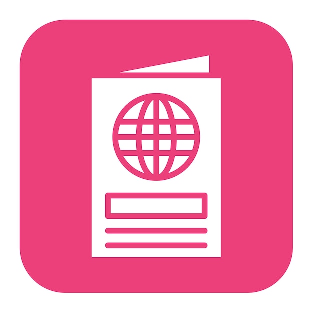 Passport icon vector image Can be used for Vacation Planning