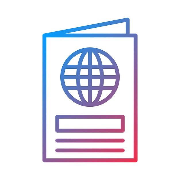 Passport icon vector image Can be used for Vacation Planning