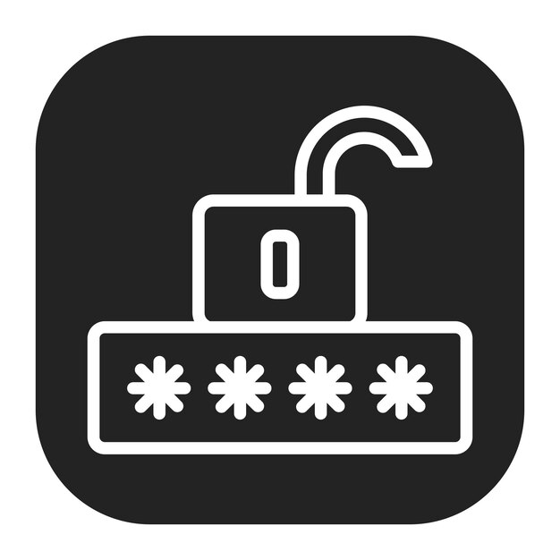 Password icon vector image Can be used for Information Security