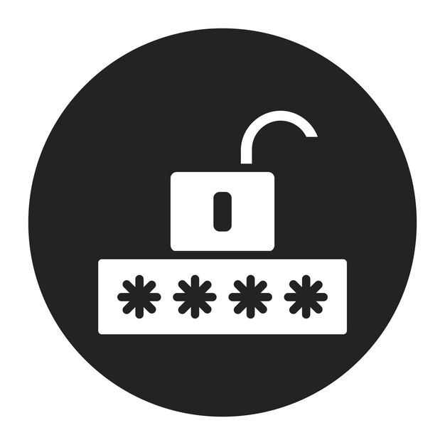 Password icon vector image Can be used for Information Security