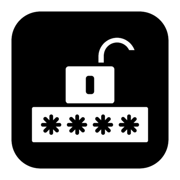 Password icon vector image Can be used for Information Security