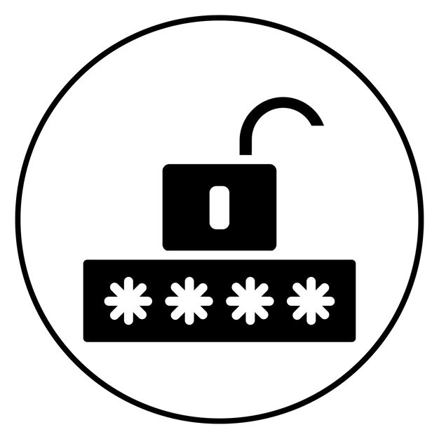 Password icon vector image Can be used for Information Security