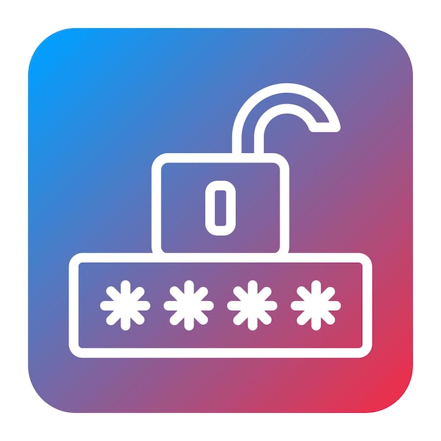 Password icon vector image Can be used for Information Security