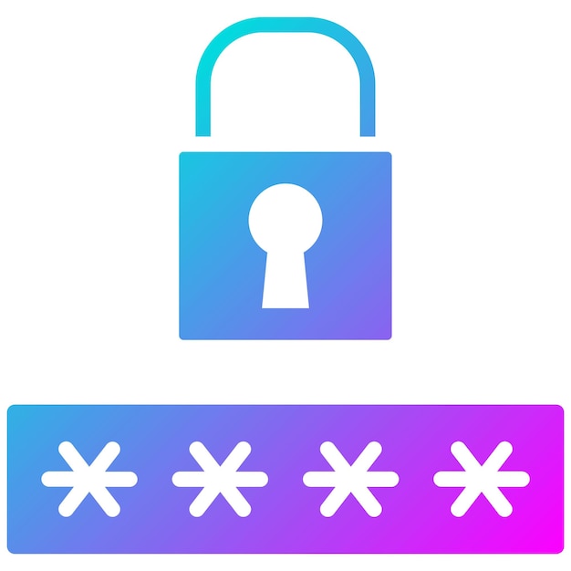 Password Locked Vector Illustration Style