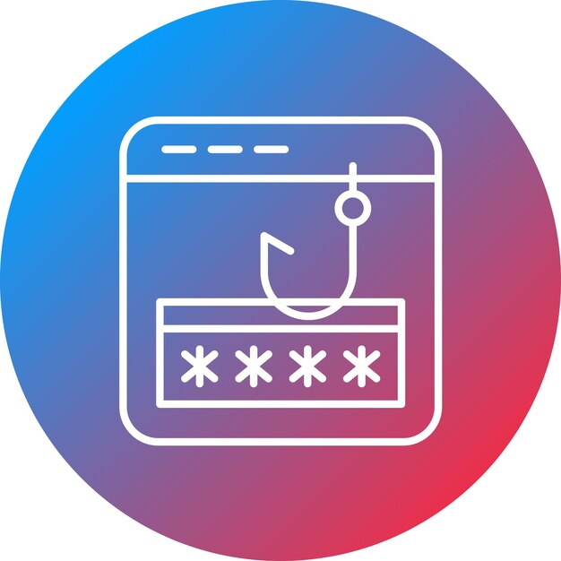 password phishing icon vector image can be used for cyber security