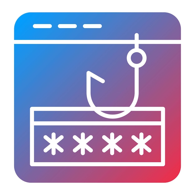 password phishing icon vector image can be used for cyber security